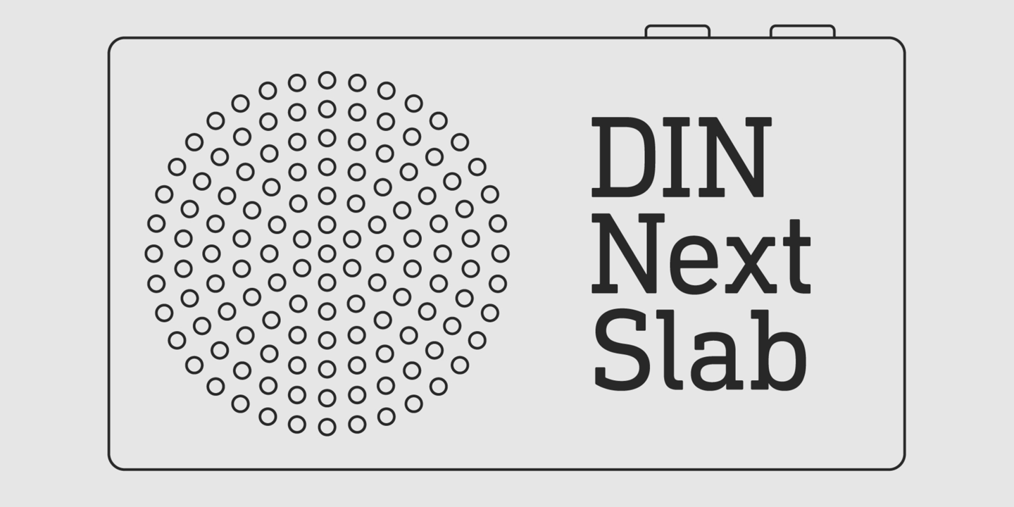 DIN Next Slab Regular Font preview
